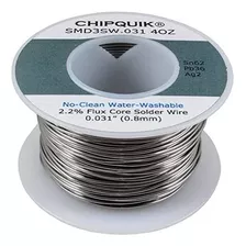 Chip Quik Smd3sw.031 4oz Alambre De Soldadura 62/36/2 Estañ