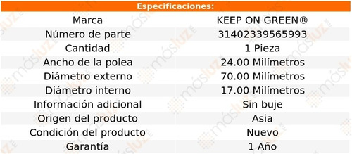 Polea Del Tensor Bmw M5 5.0l 8 Cil 00/03 Kg Foto 4