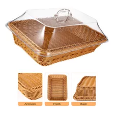 Cesta De Pan Para Mesa De Comedor, Delicada Cesta Tejida En