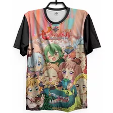 Camiseta Nanatsu No Taizai Pecados Anime Camisa Otaku Geek