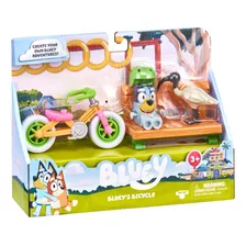 Figura Bluey Con Bicicleta Con Accesorios - Bluey