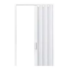 Porta Sanfonada De Correr Pvc 2,10mx0,80m Branca Fortlev Cor Branco