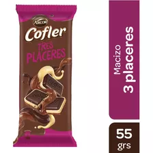 Chocolate Macizo Cofler 3 Placeres Blanco Leche 55grs