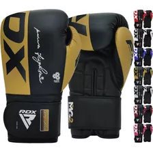 Guantes De Boxeo Rdx 10 Oz Dorado/negro