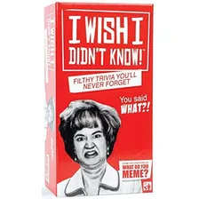 I Wish I Not Know - The Filthy Trivia Adult Party Game - Por