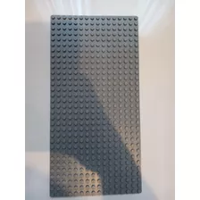 Lego Baseplate Cinza 25,5 X 12,5 Cm