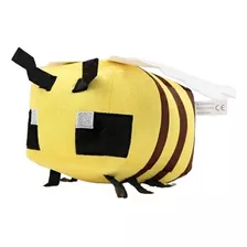 Pelucia Minecraft Happy Explorer Bee Abelha 20cm