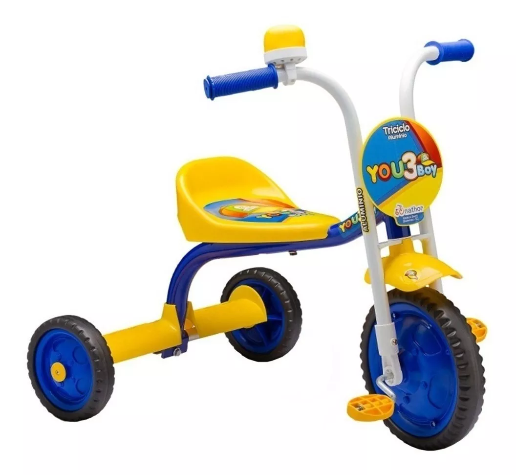 Triciclo Nathor You 3 Boy Azul E Amarelo