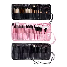 Kit Set 24 Brochas Pinceles Profesional Make Up, Estuche