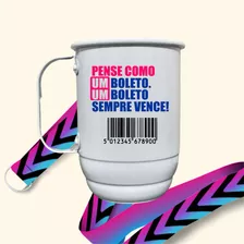 Caneca Alumínio Personalizada Divertida 500ml Tirante 40mm 