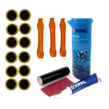 Kit Remendo Reparo Vipal Câmara De Ar Bicicleta +3 Espátulas