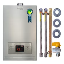 Aquecedor A Gás Komeco Ko 20di Inox Gn 20,5 Litros + Kit