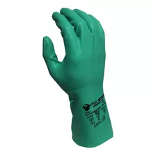 Guantes De Nitrilo Verdes Para Solventes /empaque X 12 Pares