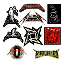 Parche Metallica Banda Rock Metal Bordado X Unidad Adr