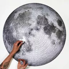 1000 Piezas Rompecabezas De Luna Redonda