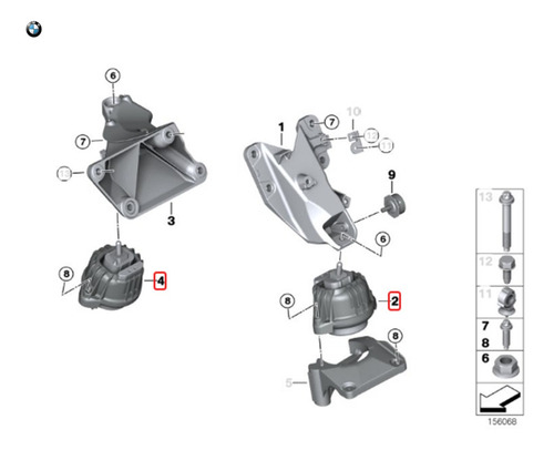 Soporte Motor Para Bmw E82 M Coup Foto 3