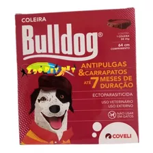 Coleira Bulldog Antipugas E Carrapatos Para Cães 64 Cm