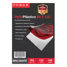 Plástico Para Plastificação Rg 80x110x0,05mm 100un 125 Micra