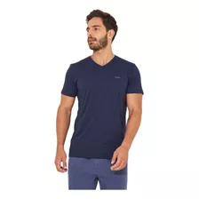 Camiseta Masculina Colcci Manga Curta Gola V Com Bordado 