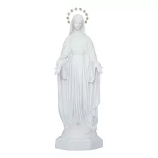 Imagem Nossa Senhora Das Graças 65cm Pó De Mármore Exterior