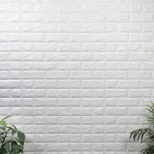 Revestimiento Pared Adhesivo Piedra Blanco Pack X 10 Placas