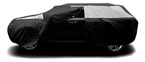 Cubierta De Auto Titan Jet Black Poly 210t Para Suv Foto 3