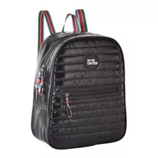 Mochila Costa Bolsa Feminina Now United Nylon Preta Nu3267pt Cor Preto