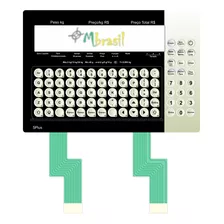 Teclado Balança Prix V Plus Preta Lcd - Cód 3502