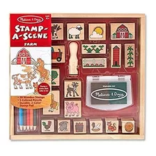 Manualidades - Melissa & Doug 18592 Stamp-a-scene Stamp Set 
