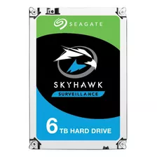 Disco Duro Interno Seagate Skyhawk St6000vx001 6tb Gris