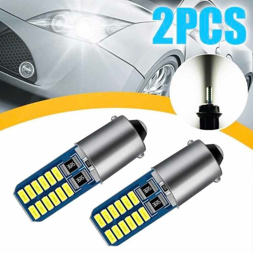 Set 2x Bulbos Base Ba9s 12v Focos 1889 1898 3497 5007 Led 6k Foto 4