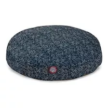 Majestic Pet Outdoor Navy Navajo Round Pet Bed