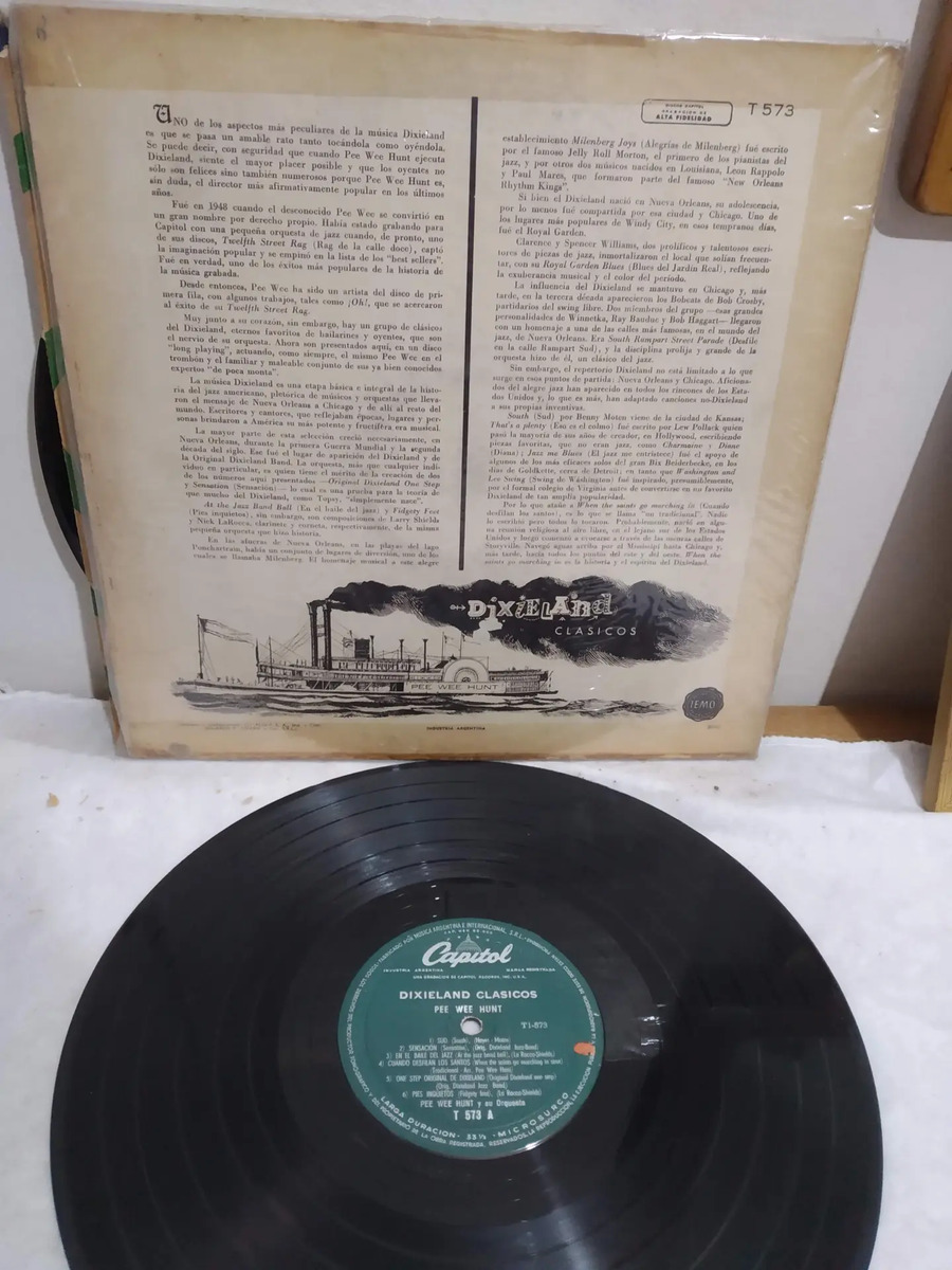 Pee Wee Hunt - Dixieland - vinilo 1955