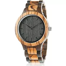 Bobo Bird Reloj De Madera De Cebra Para Hombre Relojes Casua