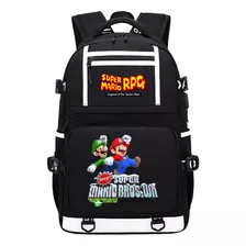 Mochila Estampada De Super Mario Para Hombre Y Mujer, Mochil