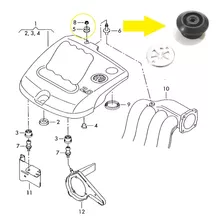 Goma De Tapa De Motor Embellecedora Golf Jetta A4 Ibiza 2.0l