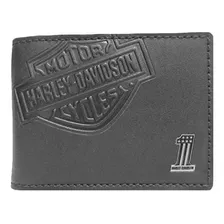 Harley-davidson Cr2375l-black - Cartera Con Clip Para