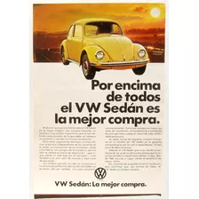 Publicidad Antigua Mexican De Volkswagen Del Año 1978, Papel