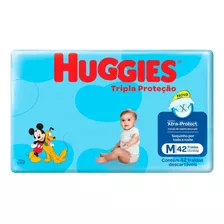 Fraldas Huggies Tripla Proteção M 42 Unidades