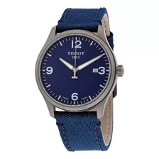 Reloj Tissot Gent Xl Acero Pvd Azul Quartz 42mm 100m