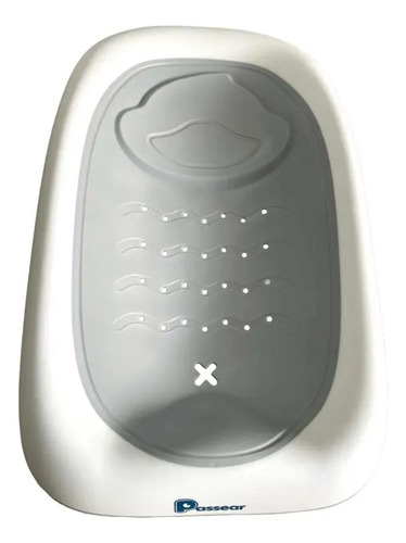 Rack De Banho Infantil Compacto E Portátil Unissex Cinza Lisa