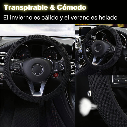 Funda Cubre Volante Set  De Coche Protector Antiderrapante Foto 3