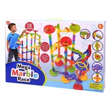 Mega Marble Race Laberinto De Bolitas 101 Pzs 9319 Color Rojo