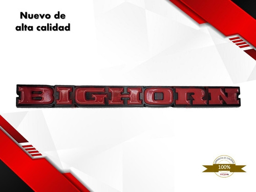 Emblema Para Tapa De Caja Dodge Ram Bighorn 2019-2021 Foto 3