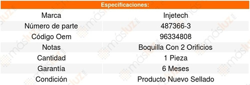 Inyector Combustible Mpfi Forenza 4cil 2.0l 04_05 8141819 Foto 2