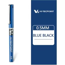Lápiz De Tinta Pilot V5 Color Del Exterior Azul Oscuro