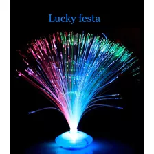 15 Abajur Fibra Otica +100 Pulseiras De Neon / Centro Mesa Cor Da Cúpula Azul Cor Da Estrutura Coloridas