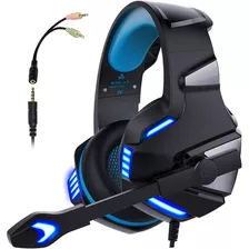 Audifonos Diadema Gamer Micolindun V3 Azul Xbox One Pc Ps4 