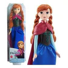 Boneca Disney Frozen Rainha Anna 30 Cm Original Mattel
