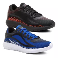 Kit 2 Tenis Masculino Sport De Caminhar Confortavel +brindes